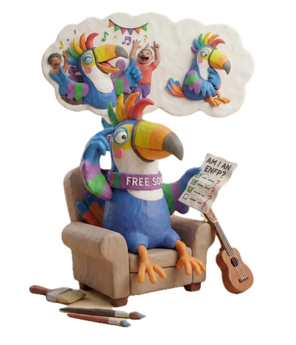 ENFP Catalyst toucan illustration