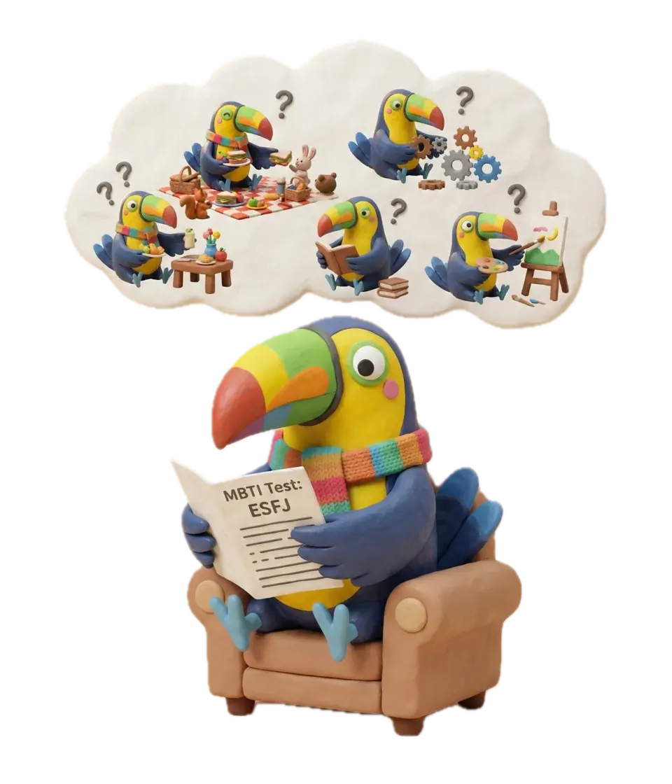 ESFJ Maestro toucan illustration