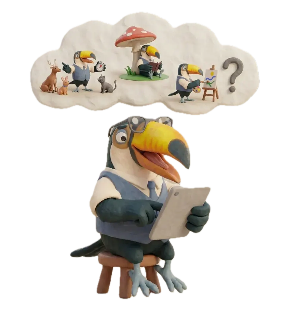 ESTJ Marshal toucan illustration