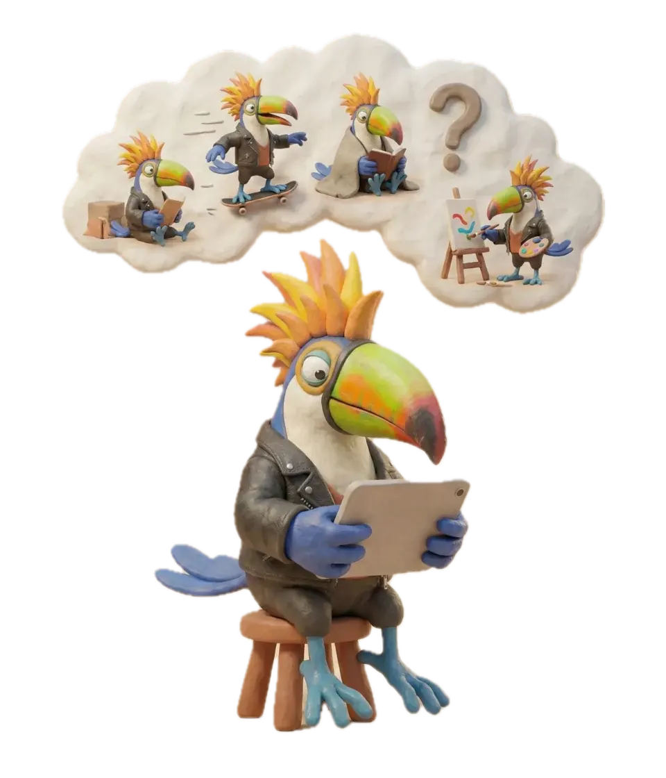 ESTP Ace toucan illustration