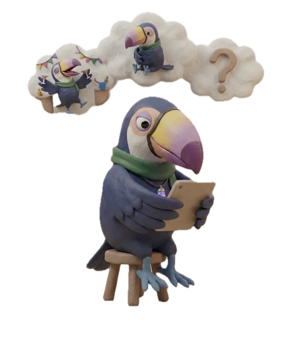 INFJ Oracle toucan illustration