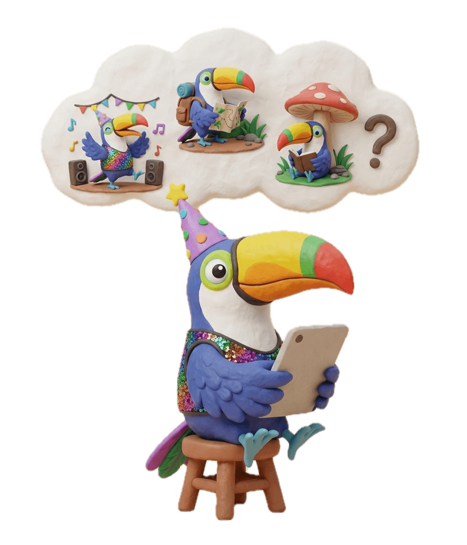 ESFP toucan illustration