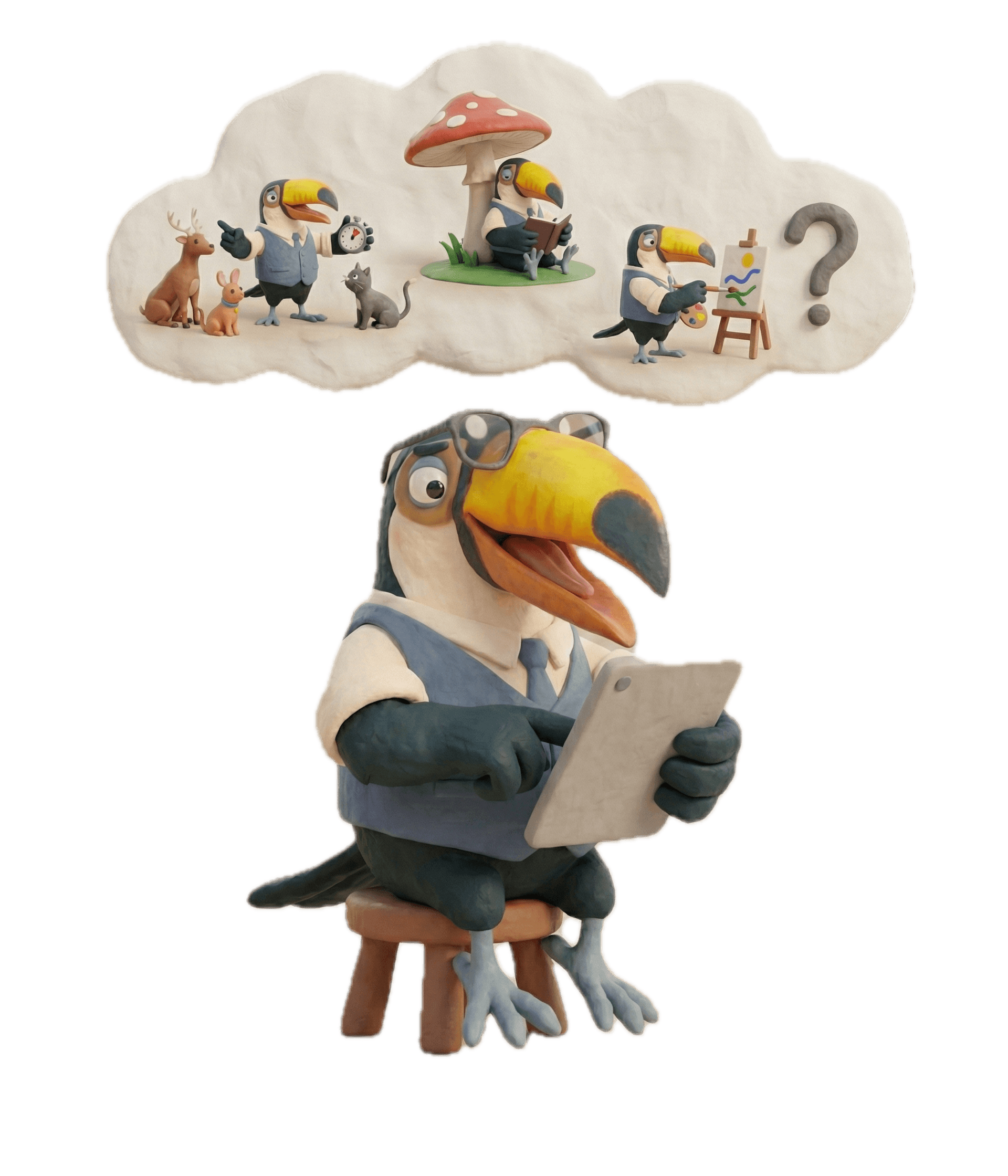 ESTJ toucan illustration